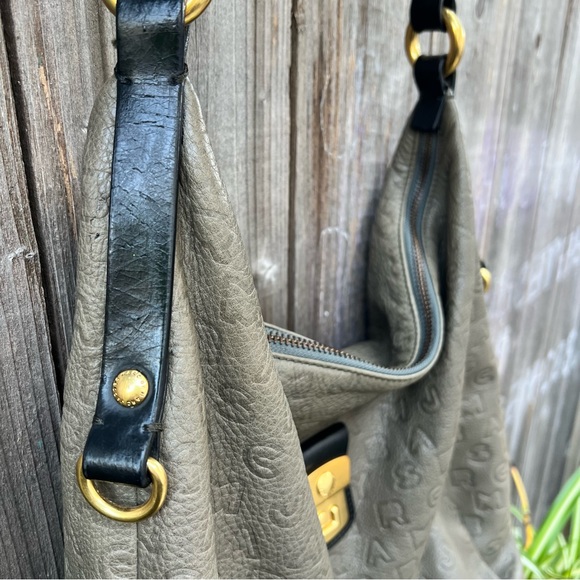 Marc Jacobs Lettering Embossed Leather  Hobo - Picture 3 of 9